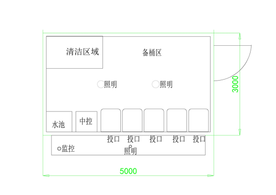 垃圾房尺寸圖，智能垃圾房，垃圾分類收集點(diǎn)，回收站生產(chǎn)廠家，垃圾分類定時(shí)定點(diǎn)收集點(diǎn)